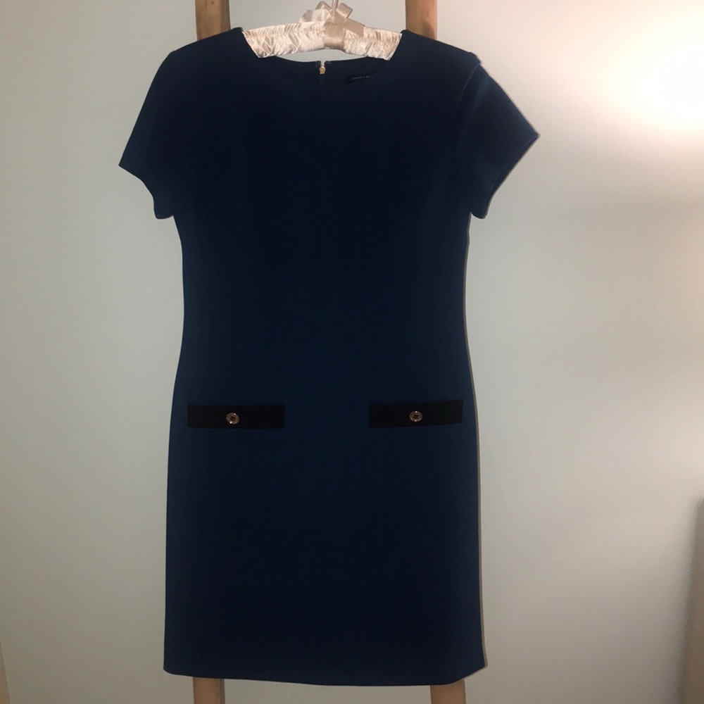 Tommy Hilfiger teal dress with black detail